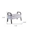 Homeroots 17in Dark Brown And Blue Upholstered 100% Polyester Floral Entryway Bench With Flip Top 469439 - alternate 4