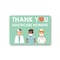Signmission Public Safety, 18" Height, Peel And Stick Wall Graphic, 24" x 18", Thank You Healthcare Workers 2 OS-NS-RD-1824-25429 - alternate 1