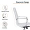 Leisuremod Harris High-Back Faux Leather Office Chair, White HOT19WL - alternate 3