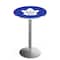 Holland Bar Stool Co 36" Stainless Steel Toronto Maple Leafs Pub Table, 36" dia. Top L214S3636TorMpl - alternate 1