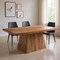 Homeroots 75" Brown Wood Pedestal Base Dining Table 565234 - alternate 5
