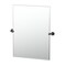 Gatco Reveal 31.5" Frameless Rectangle Mirror, Matte Black 4669MXS - alternate 1