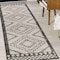 Jonathan Y Amir Moroccan Beni Souk Cream/Black 2 ft. x 14 ft. Runner Rug MOH200A-214 - alternate 1