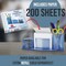 Acrimet Millennium Desktop Organizer Cup Caddy Plastic with 200 Sheets Memo Paper Clear Blue Color 740.2 - alternate 6
