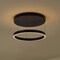 Jonathan Y Jense 23.75" Minimalist Modern Metal Adjustable Dimmable Ring Integrated LED Pendant, Black JYL7151A - alternate 5