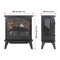 Edendirect 24 in. Freestanding Infrared Electric Fireplace with Timer in Black ZR-W1769112700 - alternate 5