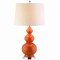 Jonathan Y Bowen 27.5" Contemporary Transitional Ceramic Gourd LED Table Lamp, Coral JYL4023A - alternate 1