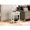 Monarch Specialties Accent Table, 2 Tier, Nightstand, Side Table, Storage Drawer, White, Transitional I 3843 - alternate 2
