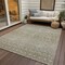 Homeroots 10' X 14' Taupe Green And Ivory Tribal Washable Indoor Outdoor Area Rug 582655 - alternate 6