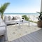 Homeroots 10' X 14' Ivory Beige And Gray Oriental Washable Indoor Outdoor Area Rug 598057 - alternate 8