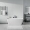 Anzzi Freestanding Tub, 59 in L, 30.31 in W, Matte Black, Acrylic, Center FTAZ11459-473MB - alternate 3