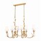 Z-Lite Aslin Gold Leaf 6 Light Linear Chandelier 830-44L-GLF - alternate 1