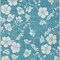 Homeroots 10' X 14' Turquoise Ivory And Gray Floral Washable Indoor Outdoor Area Rug 599933 - alternate 7