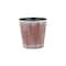 Homeroots 5in Brown and Off White Textural Tone On Tone Recycled Plastic Indoor Outdoor Round Pot Planter 488309 - alternate 4