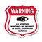 Signmission Video Surveillance Shield Sign Warning A, 12 inch X 12 inch, Plastic Sign, 2PK SHI-P-2PACK-12-474 - alternate 1