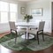 Homeroots 8' Fern Green And Gray Round Geometric Washable Indoor Outdoor Area Rug 604320 - alternate 2