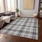 Homeroots 3' X 5' Black Ivory And Red Plaid Washable Indoor Outdoor Area Rug 597081 - alternate 4