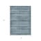 Homeroots 3' X 5' Artichoke Green And Blue Striped Washable Indoor Outdoor Area Rug 631467 - alternate 4