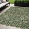 Homeroots 5' X 8' Green Tan And Gray Floral Washable Indoor Outdoor Area Rug 603462 - alternate 1