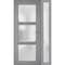 Vdomdoors Front Exterior Prehung FiberGlass Door Frosted Glass / Manux 8552 Grey Ash / Sidelight Exterior Win MANUX8552EXD-SS-W36+12 x H80-Right-hand Inswing - alternate 4