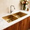 Homeroots 10in X 33in Gold Stainless Steel Undermount Kitchen Sink 719942 - alternate 4