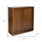 Homeroots 32in Brown Wood Accent Cabinet 691680 - alternate 2