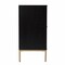 Homeroots Black and Gold Harlequin Sideboard Storage Cabinet 401673 - alternate 3