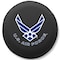 Holland Bar Stool Co 35 x 12.5 U.S. Air Force Tire Cover TCH2AirForBK - alternate 1