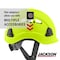 Jackson Safety Climbing Inspired Hard Hat, ABS, 6 Point Rapid Dial, Hi-Viz Green 20926 - alternate 3