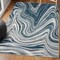 Jonathan Y Eleni Contemporary Glam Abstract Marble Turquoise/Cream 5 ft. x 8 ft. Area Rug SEU301C-5 - alternate 5