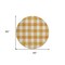 Homeroots 8' Orange And Beige Round Plaid Washable Indoor Outdoor Area Rug 595417 - alternate 6