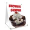 Signmission Brownie Sundae, 36 Inch x 24 Inch A-frame Yard Sign, Plastic Sign SBC-2436-Brownie Sundae - alternate 1