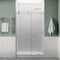 Anzzi 60in x 76in Frameless Shower Door with Sliding in Brushed Nickel with Tsunami Tempered Clear Glass SD-FRLS06102BN - alternate 7