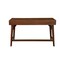 Homeroots 52" Brown Solid Manufactured Wood Writing Desk with Three Drawers 524101 - alternate 5