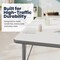 Flash Furniture Wren 60 in x 24 in Adjustable Height Activity Table, Thermal Laminate Top, Short Legs, White XU-A2460-REC-WHT-T-P-GG - alternate 3