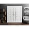 Sartodoors Sliding Closet Double Bi-fold Doors White Solid Core Modern Interior QUADRO4088DBF-WS-72 x 84 (4* 18x84) - alternate 4