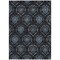 Homeroots 3' X 5' Blue Charcoal And Gray Medallion Washable Indoor Outdoor Area Rug 587698 - alternate 3