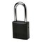 Brady Standard Safety Aluminum Padlock 1.5 in Aluminum Shackle KD Black 99620 - alternate 1