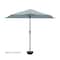 Pure Garden 9ft Half Umbrella with Base, Dusty Green 50-LG1045 - alternate 3
