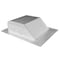 Gaf Master Flow 60 sq. in. NFA Aluminum Slant Back Roof Louver Static Vent, Mill SSB960A - alternate 1