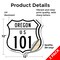 Signmission Oregon Route Marker Shield Sign Us 101, 12 inch X 12 inch, Vinyl Decal, 2PK SHI-D-2PACK-12-427 - alternate 3