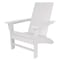 Newtechwood Modern Flat Top Adirondack Chair in Ivory P011-896 - alternate 1