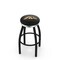 Holland Bar Stool Co 30" Blk Wrinkle Western Michigan Swivel Bar Stool, Chrome Ring L8B2C30WestMI - alternate 1