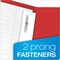 Oxford Twin Pocket Folders with Fasteners, Letter Size, Red, 25PK 57711 - alternate 5