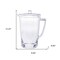 Homeroots 2.75 Quart Clear Acrylic Pitcher 523327 - alternate 7
