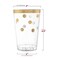 Smarty Had A Party 12 oz Clear with Gold Dots Round Disposable Plastic Tumblers 240 Cups, 240PK 518-G-CASE - alternate 4