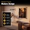 Azar Displays Floating Acrylic Wall Frame, Gold Stand Off Caps, 16 inx20 in Graphic Size, 20 inx24 in Overall Size 105522-GLD - alternate 2