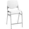 Kfi Counter Height Stool, White, Caster Type: Durable Nylon Glides CT2300-P08 - alternate 1