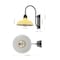 Jonathan Y Stanley 12.25" 1-Light Farmhouse Industrial Iron LED Gooseneck Arm Outdoor Sconce, Matte Yellow JYL7614H - alternate 4