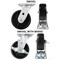 Hyw Products Heavy Duty Caster Set 6in Plastic Wheels, 2 Swivel & 2 Swivel with Brake, 4PK 40-60S-A1-HP-2,40-60S-A1-HP-TB-2 - alternate 3